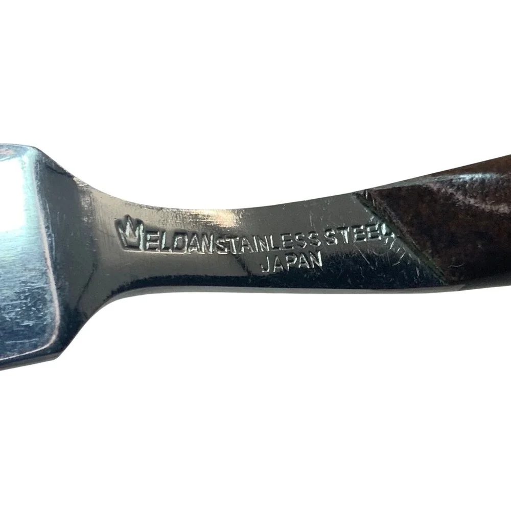 Vintage Weldon Master Butter Knife Stainless Steel Brown 6.25in